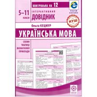 НУШ Інтерактивний довідник Весна Українська мова 5-11 класи + онлайн  тести  2025 рік